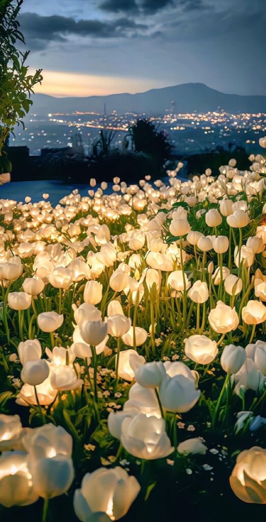 Hình nền hoa tulip cho màn hình điện thoại 