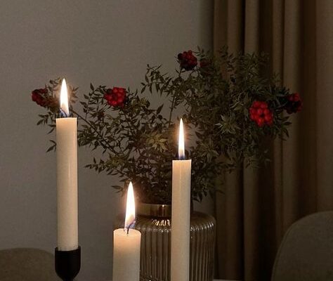 Ảnh nến thơm lãng mạn, chill chill để màn hình điện thoại