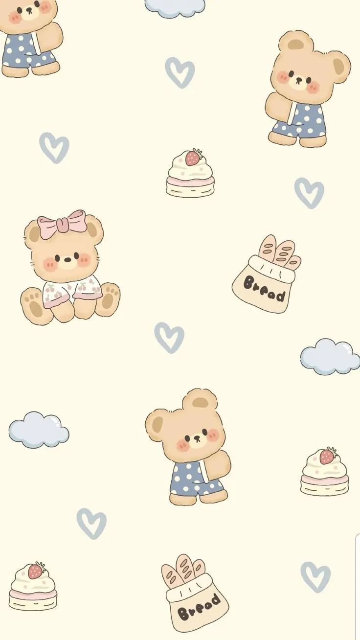 Hình nền gấu bông cute